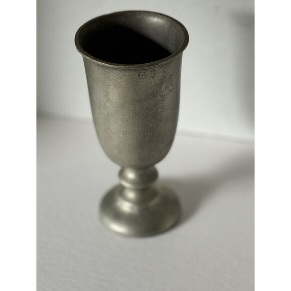 VTG Pewter RWP Tavern Wine Goblet Wilton 7 1/4” Tall Medieval Cosplay Vessel - Picture 3 of 9